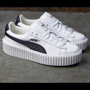 puma creepers white